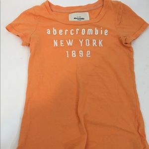 Abercrombie teen girls size medium orange t shirt